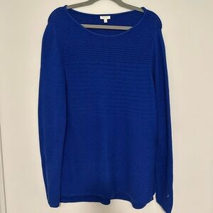 Talbots Blue Cotton Sweater